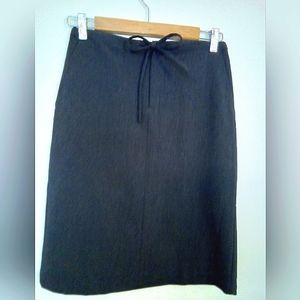GAP  Grey Front Opening Tie Pencil Skirt